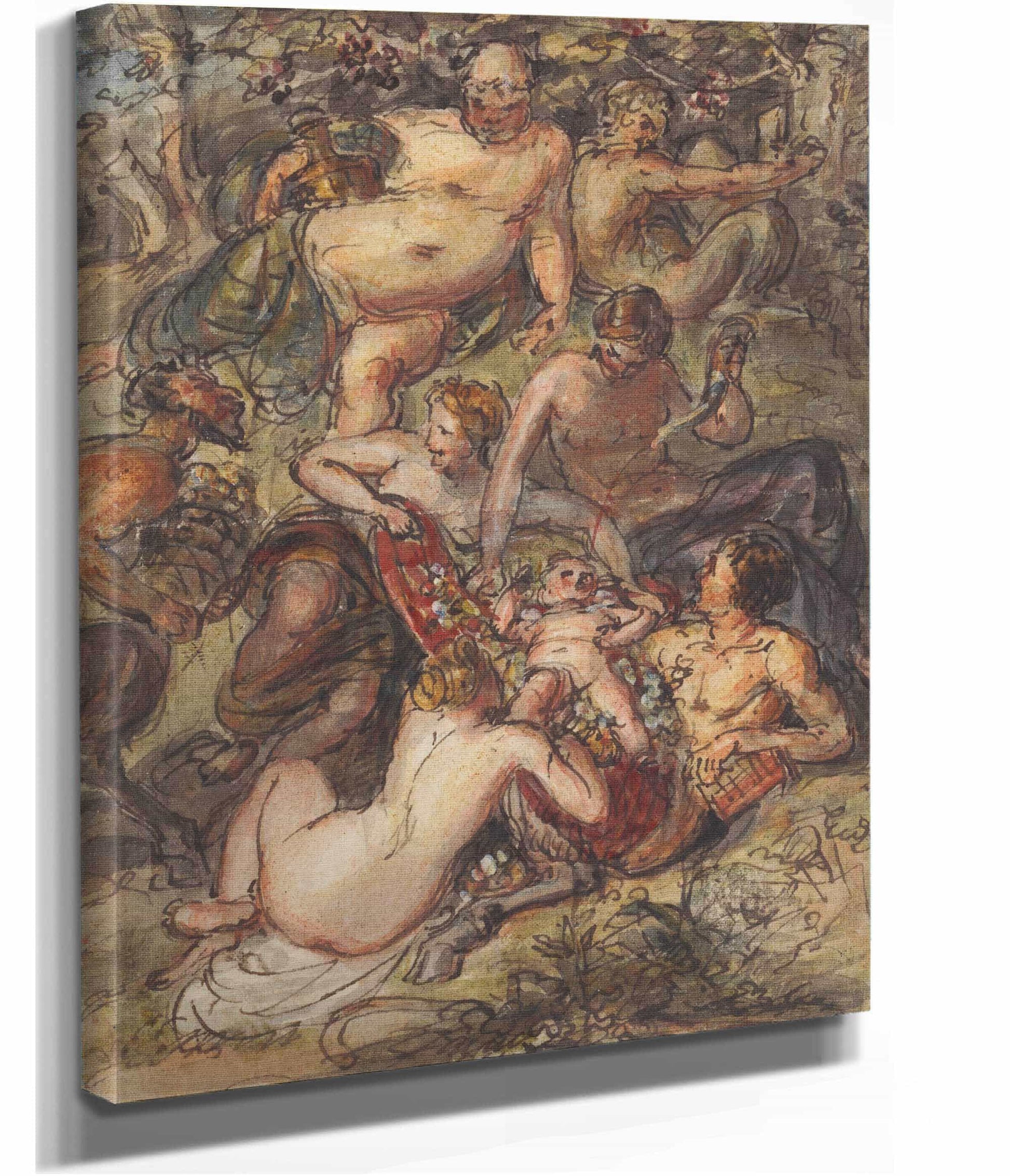 Scene Of A Bacchanalia by Robert Smirke