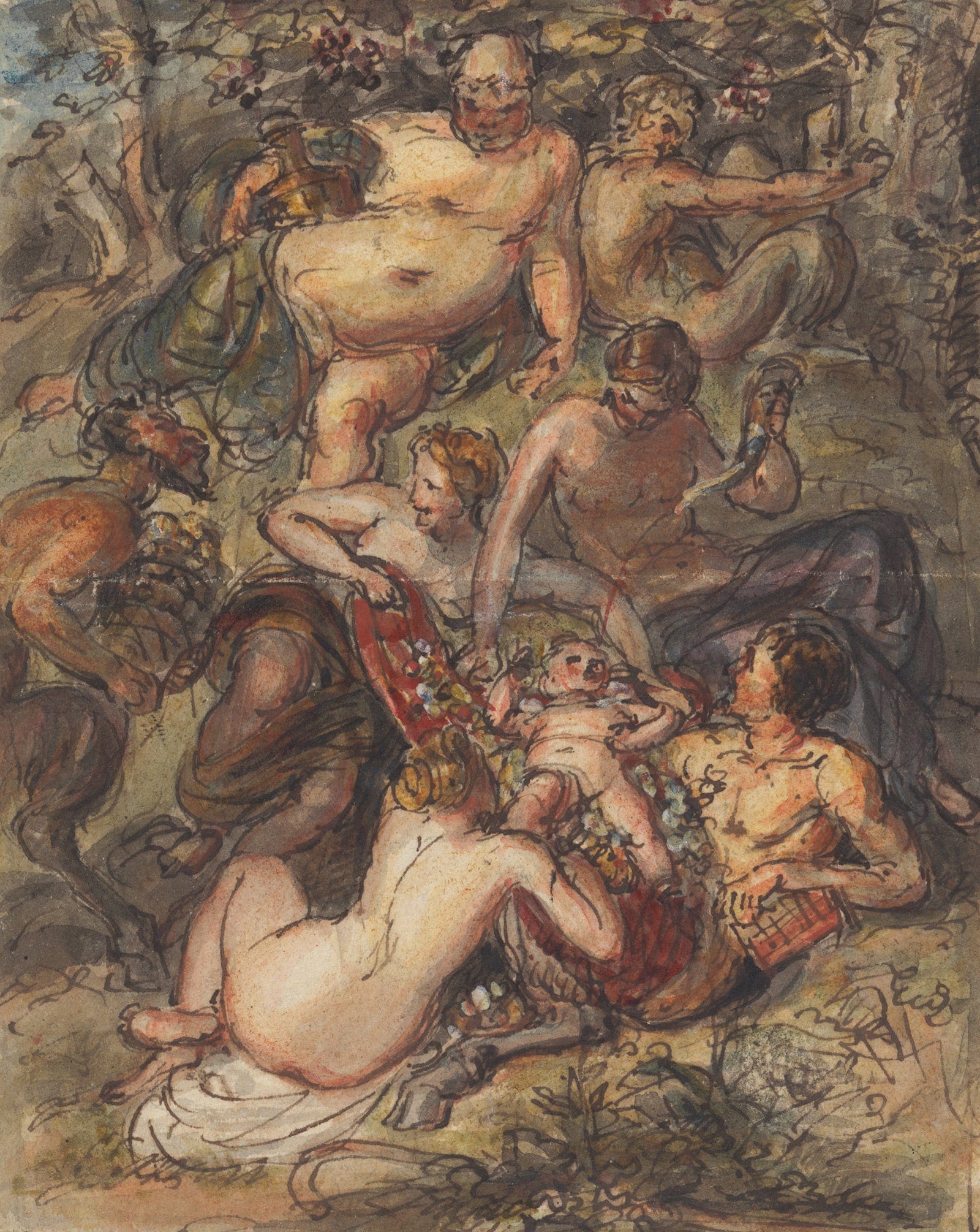 Scene Of A Bacchanalia by Robert Smirke