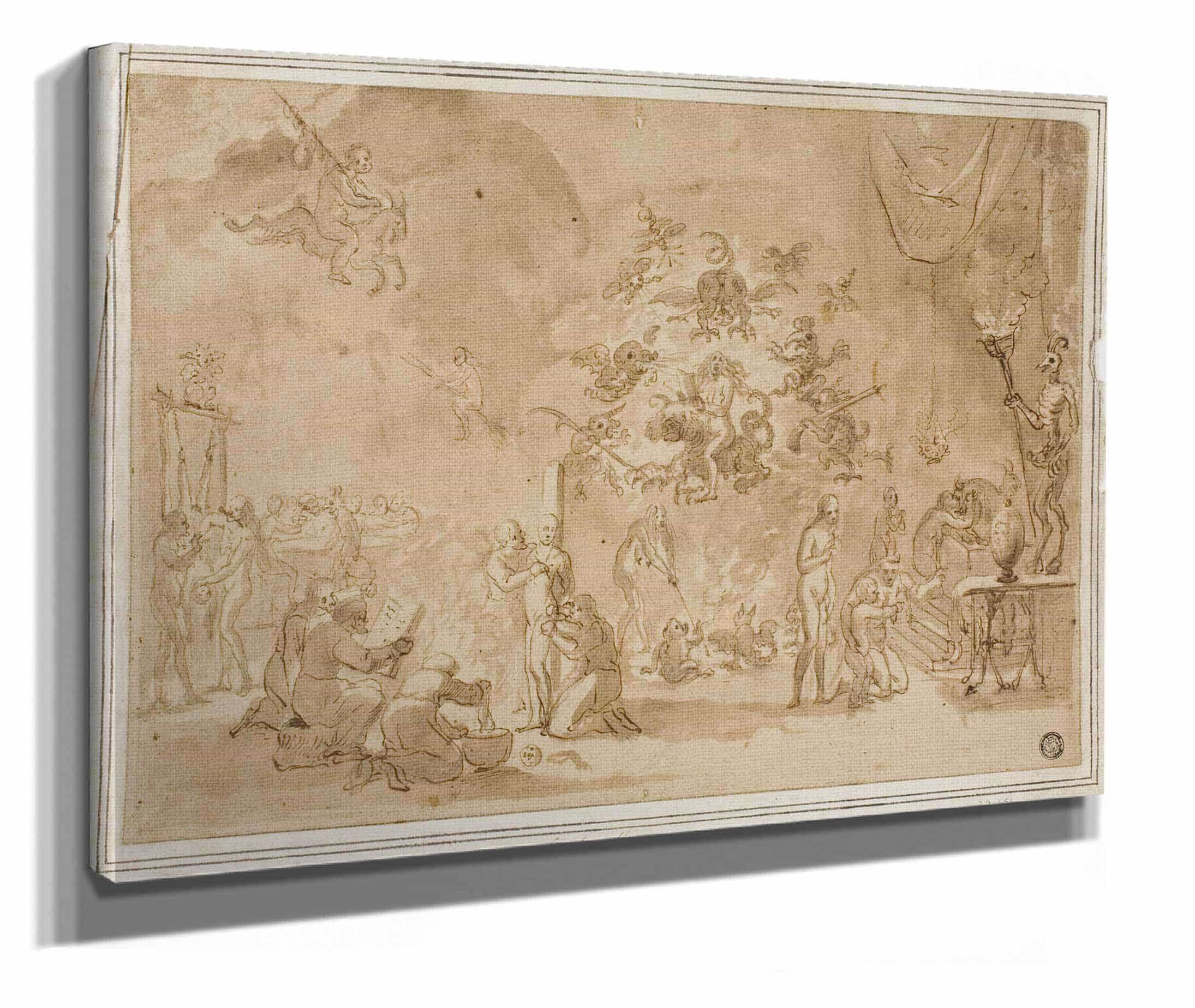Scene Of Witchcraft And Devil Worship by David Teniers The Younger