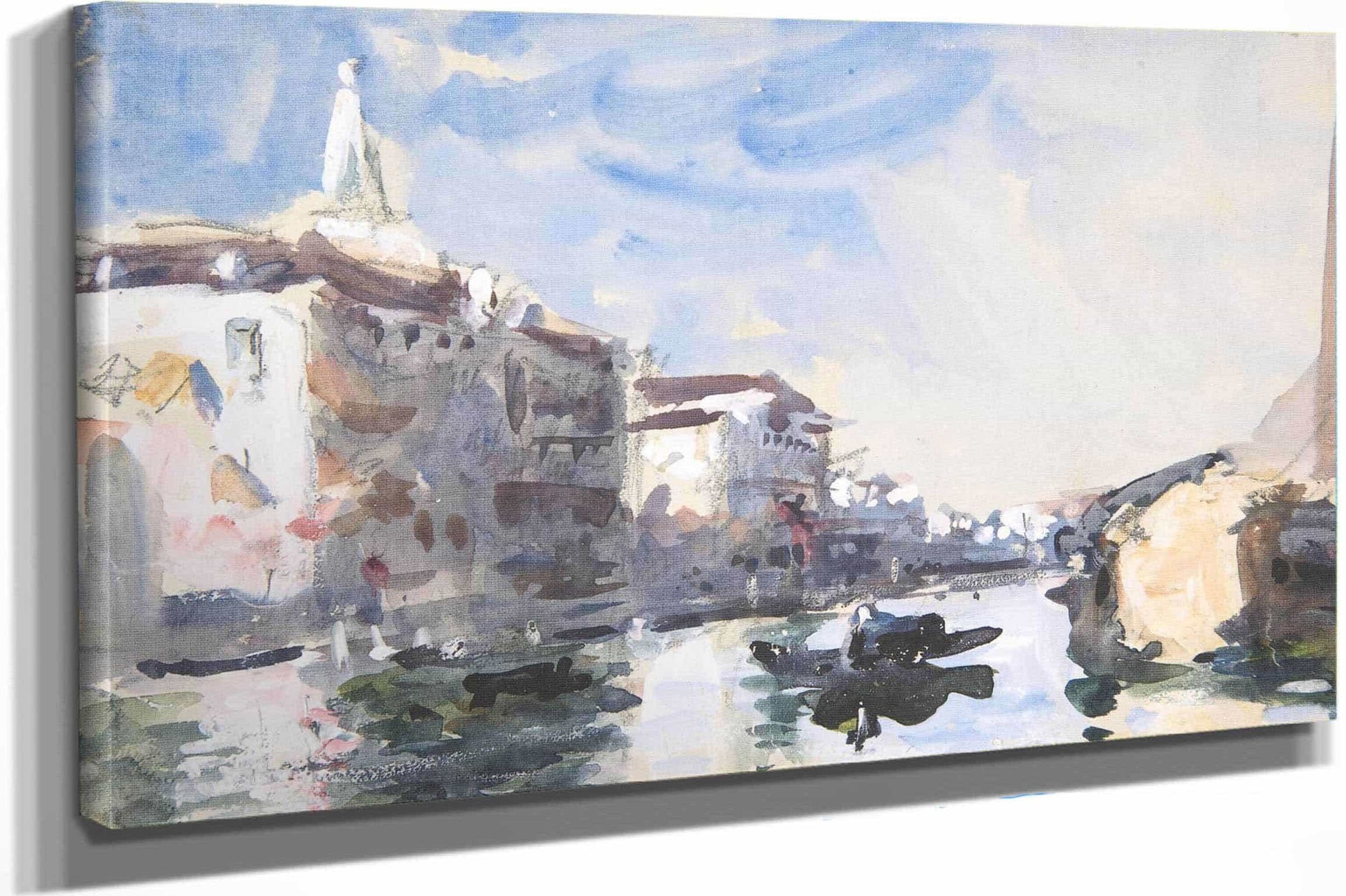 Scene On The Grand Canal Venice by Hercules Brabazon Brabazon
