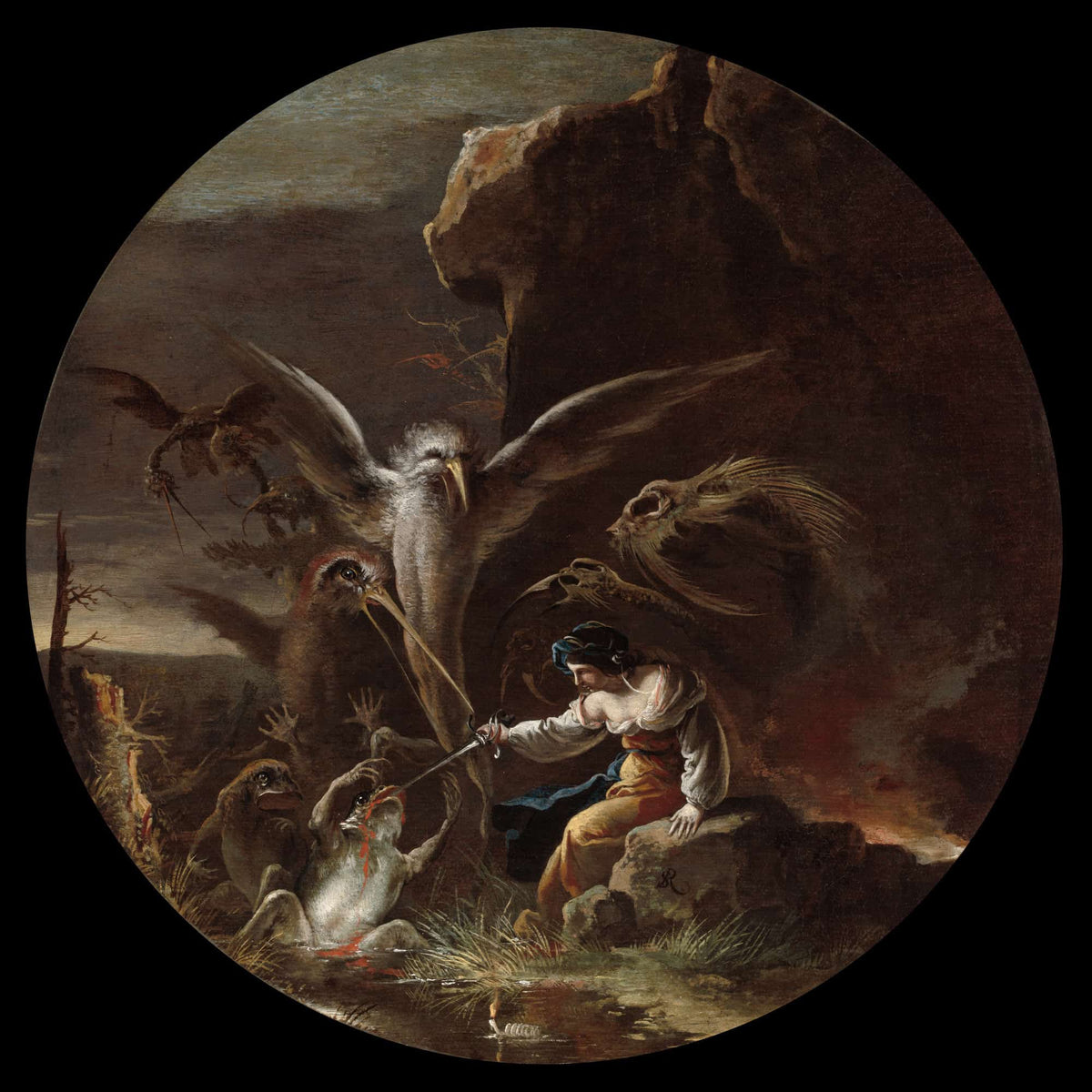 Scenes Of Witchcraft Morning by Salvator Rosa