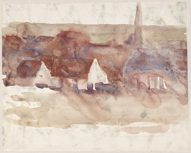 Schets Van Een Stadsgezicht by Max Liebermann