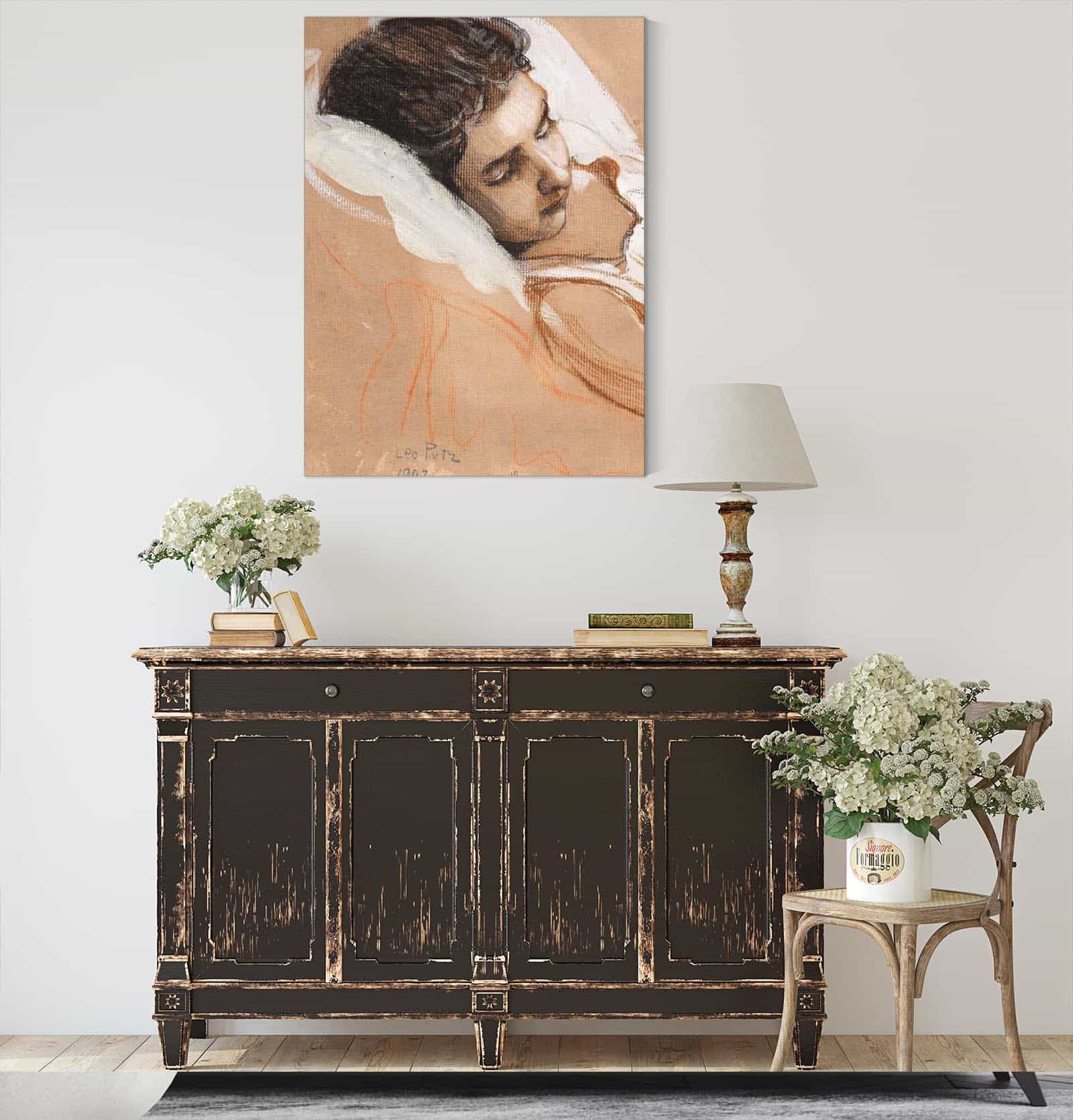 Schlafendes Madchen by Leo Putz