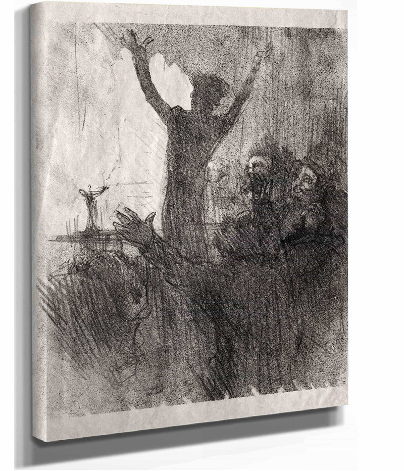 Schlome Fuss A La Synagogue by Henri De Toulouse Lautrec