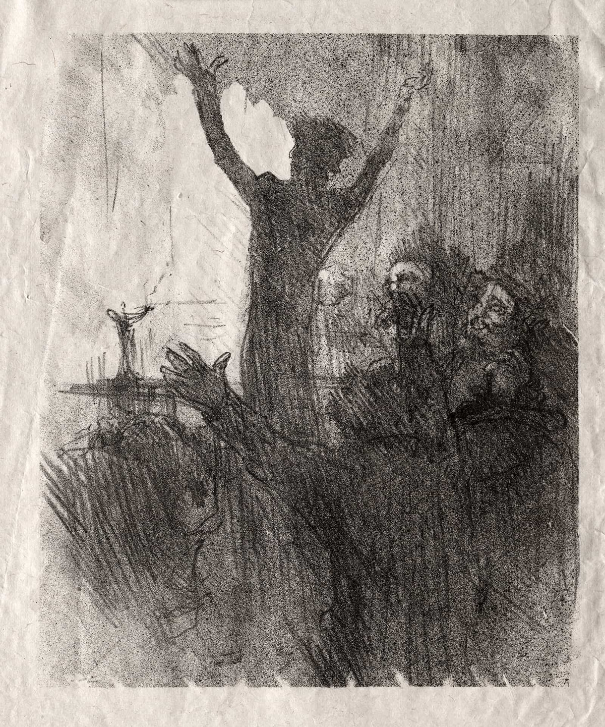 Schlome Fuss A La Synagogue by Henri De Toulouse Lautrec