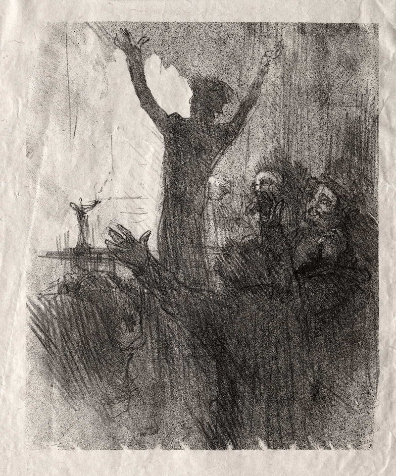 Schlome Fuss A La Synagogue by Henri De Toulouse Lautrec