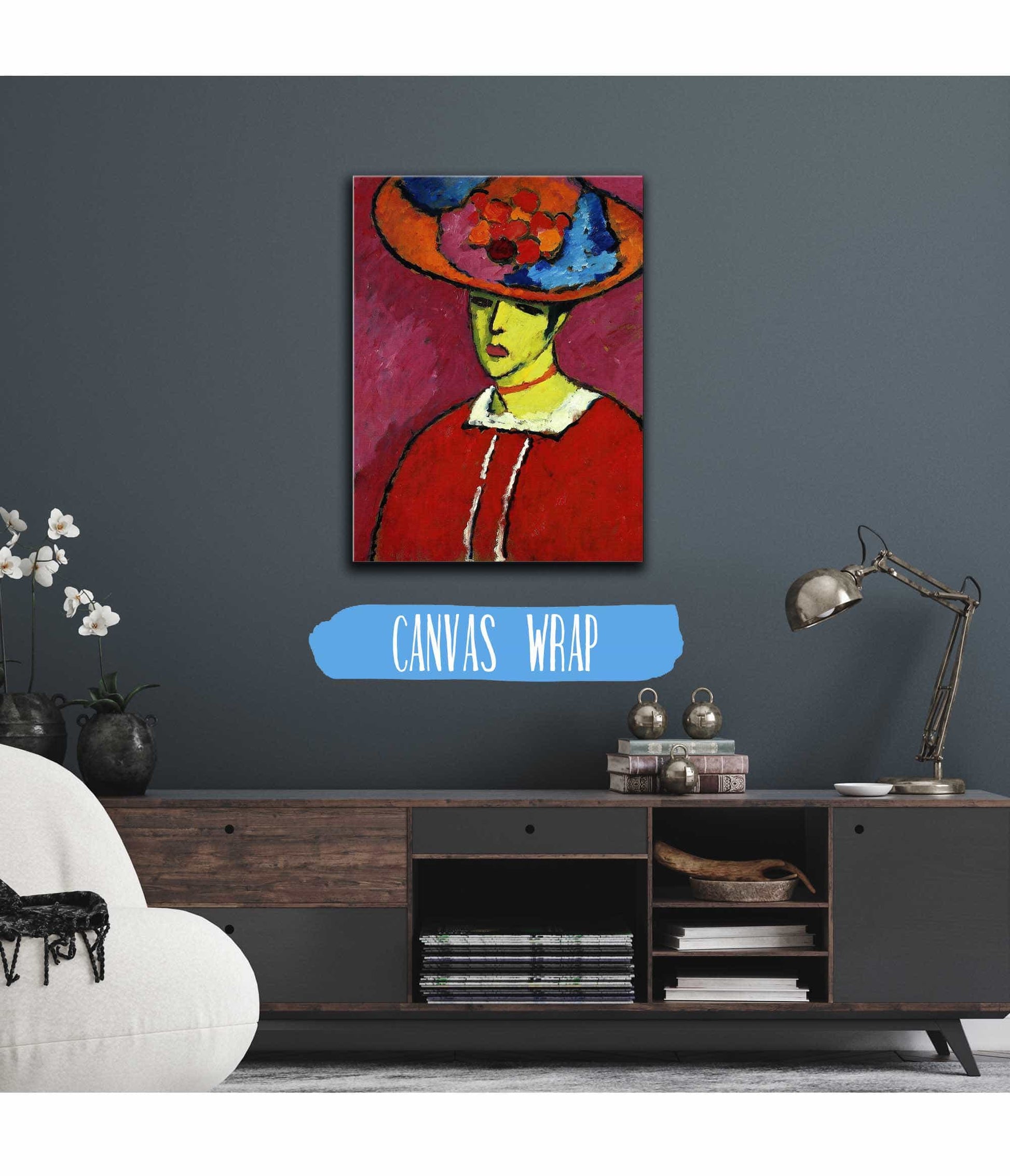 Schokko With Wide Brimmed Hat by Alexej Von Jawlensky