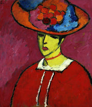 Schokko With Wide Brimmed Hat by Alexej Von Jawlensky
