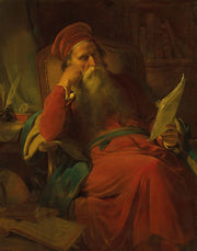 Scholar In His Study by Friedrich Von Amerling