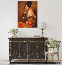 Schone Mit Weinkaraffe by Leopold Schmutzler