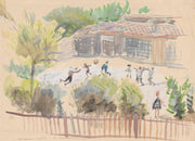 School Backyard by Zygmunt Waliszewski