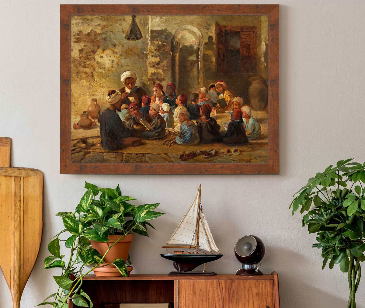 Schoolroom In Cairo by Konstantin Egorovich Makovsky