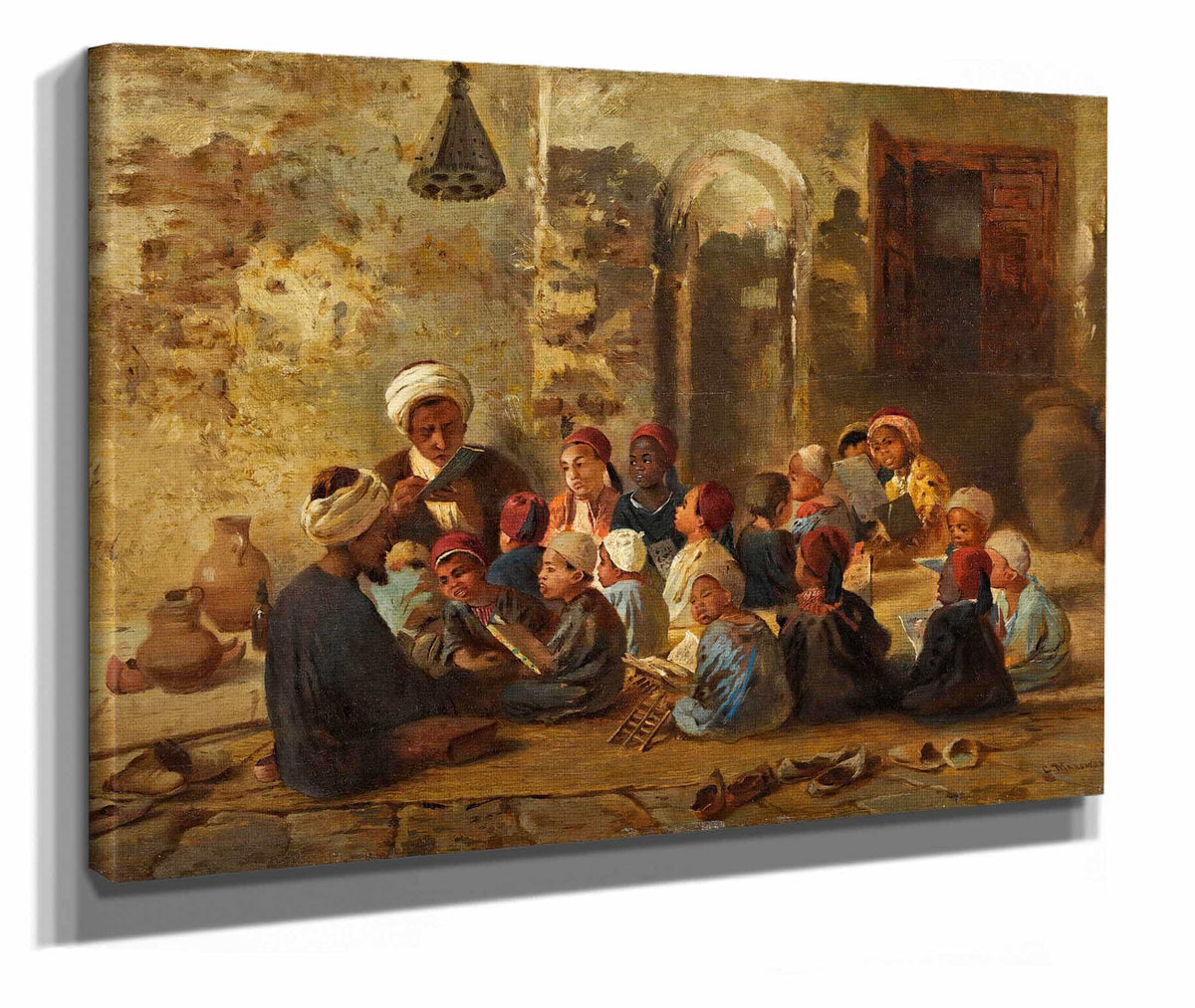 Schoolroom In Cairo by Konstantin Egorovich Makovsky