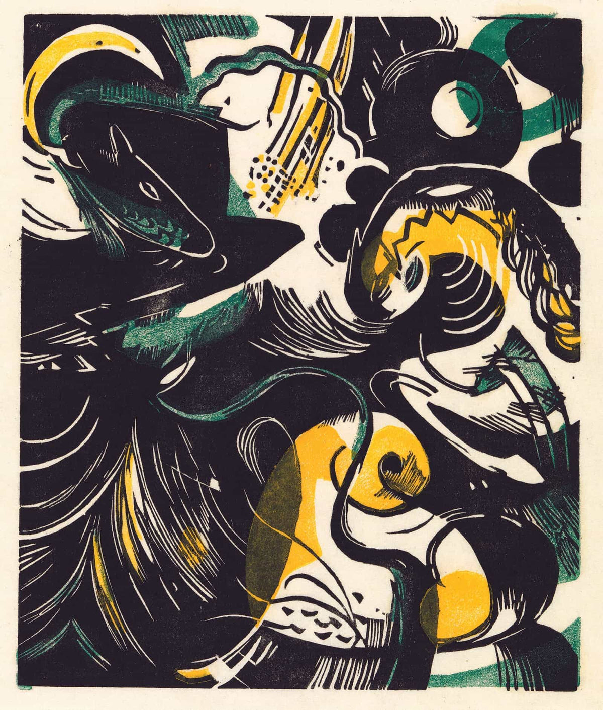 Schopfungsgeschichte Ii by Franz Marc