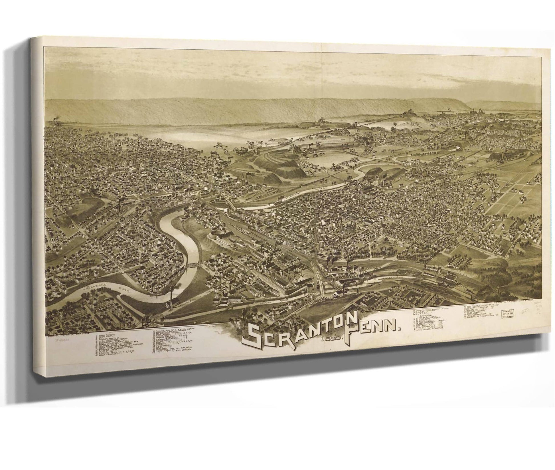 Scranton Penn 1890  State Of Pennsylvania