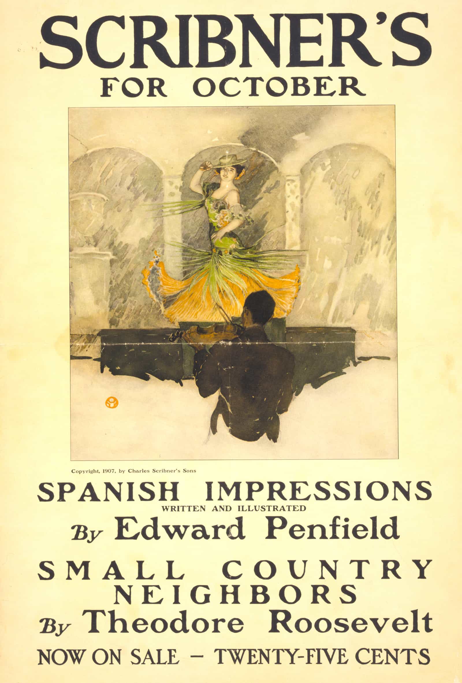Scribners For October by Edward Penfield