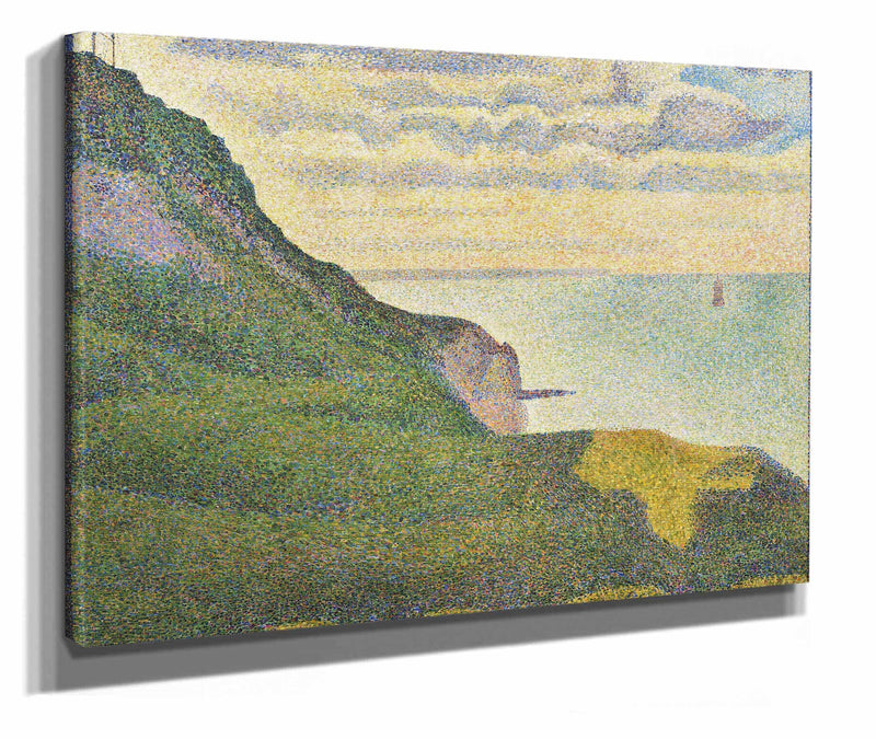 Seascape At Port En Bessinnormandy by Georges Seurat