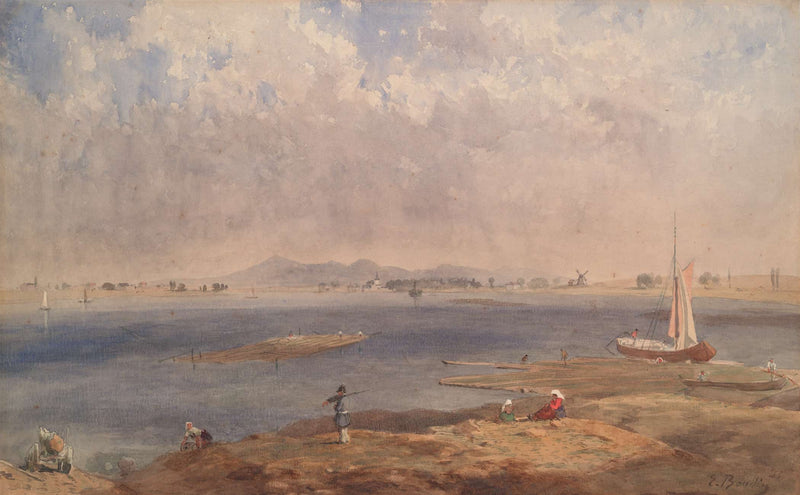 Seascape In Brittany by Eugene Boudin