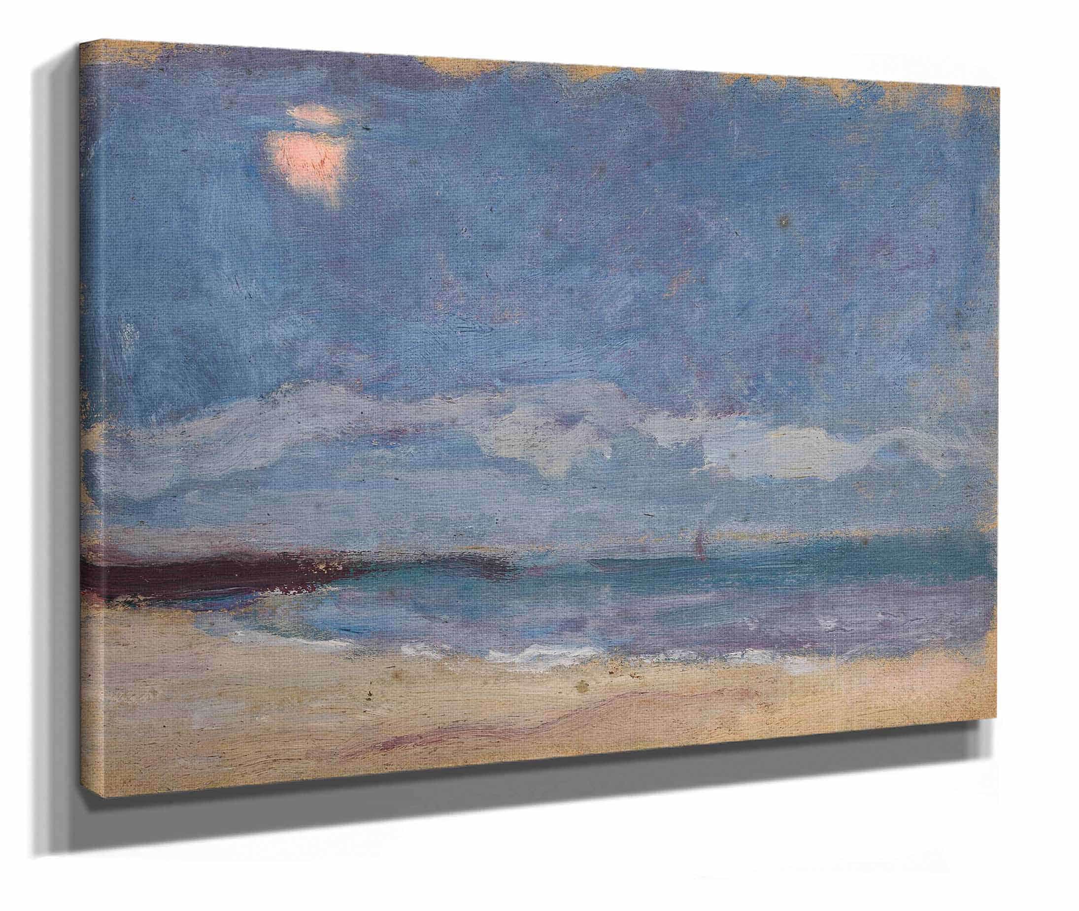 Seascape The Sun Behind A Cloud by Tadeusz Makowski