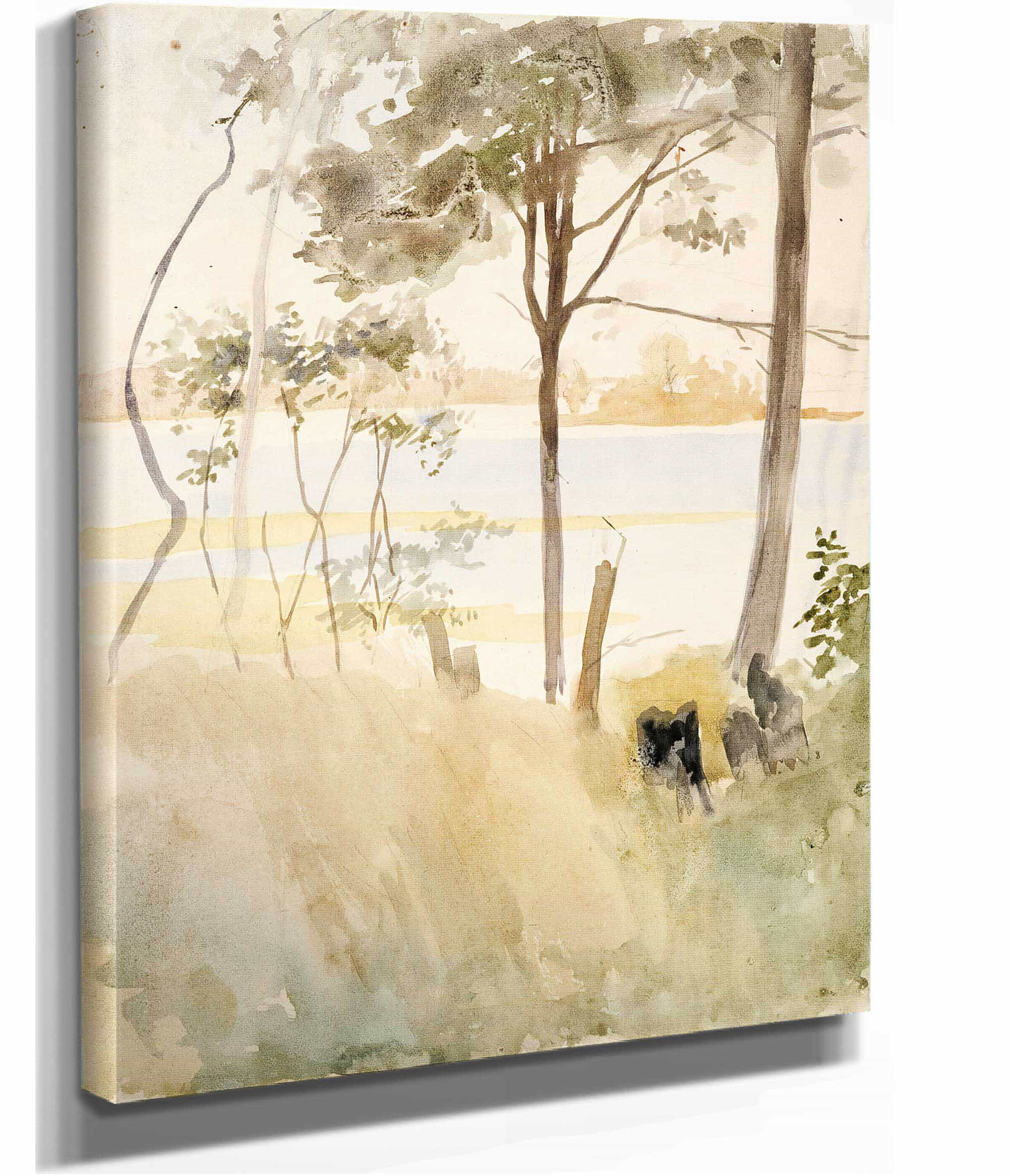 Seashore At Haikko In Autumn by Albert Edelfelt