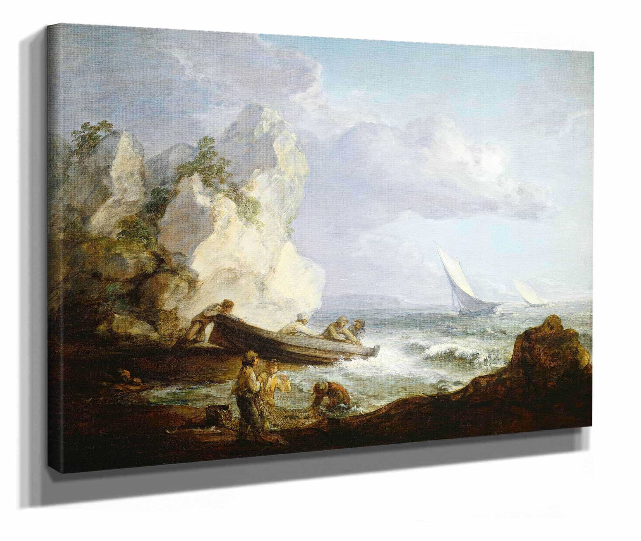 Seashore With Fishermen by Thomas Gainsborough