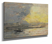 Seaside Port Of Honfleur by Eugene Boudin