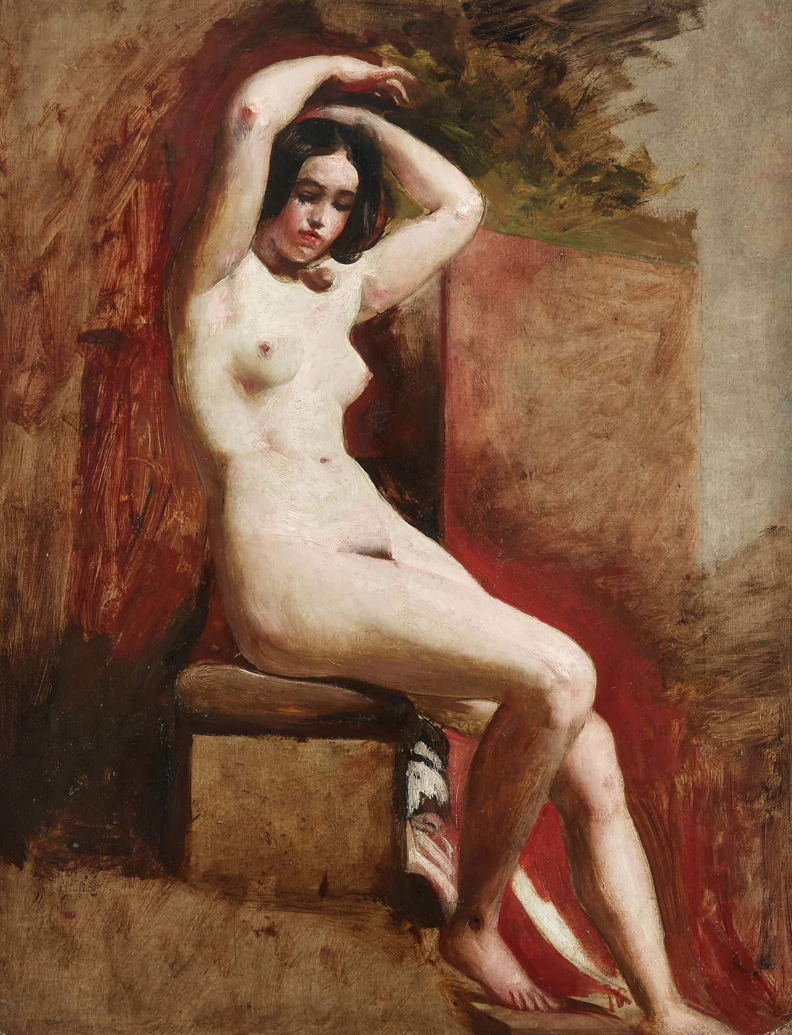 Seated Academic Nude by William Etty