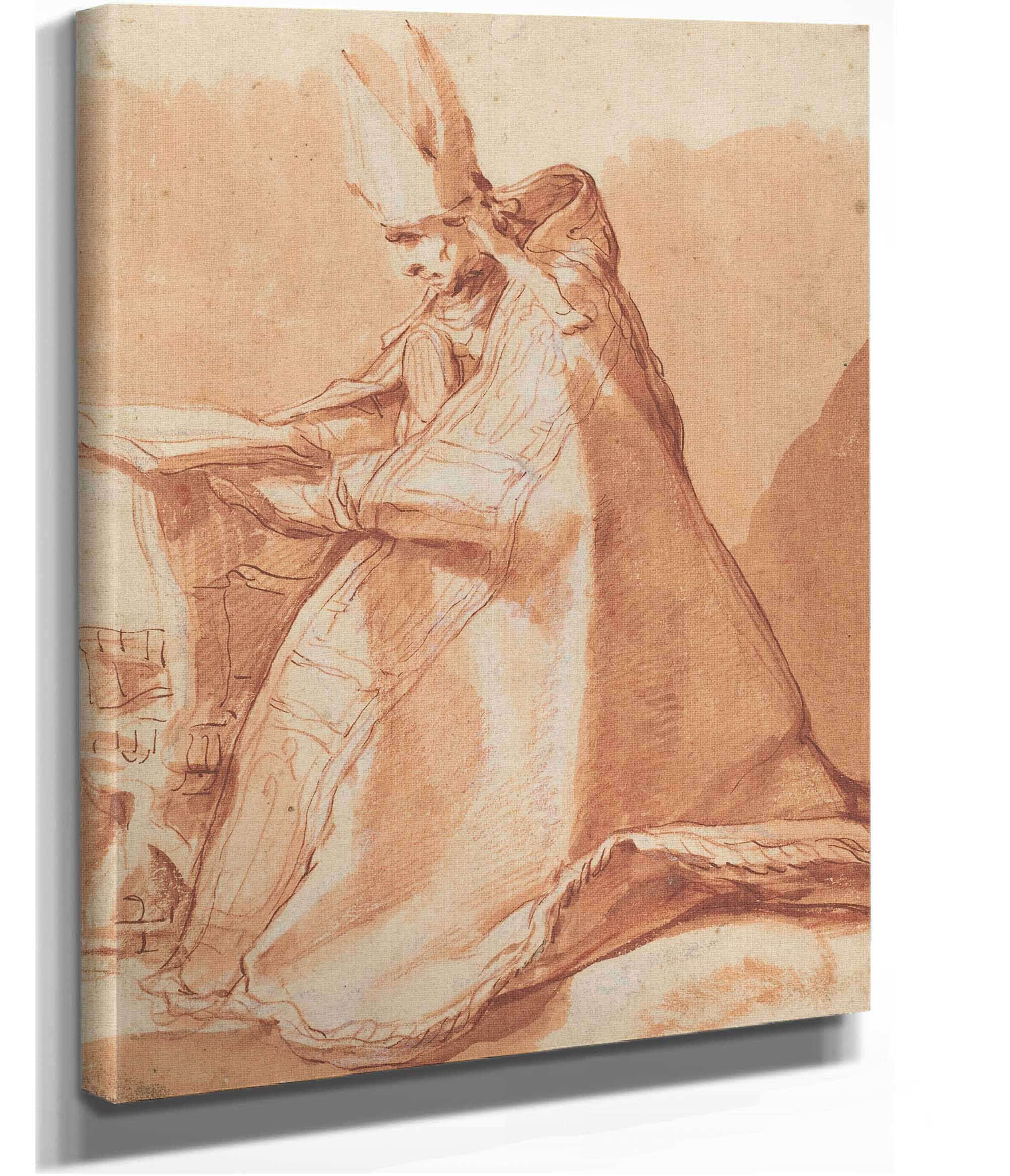Seated Bishop by Abraham Bloemaert