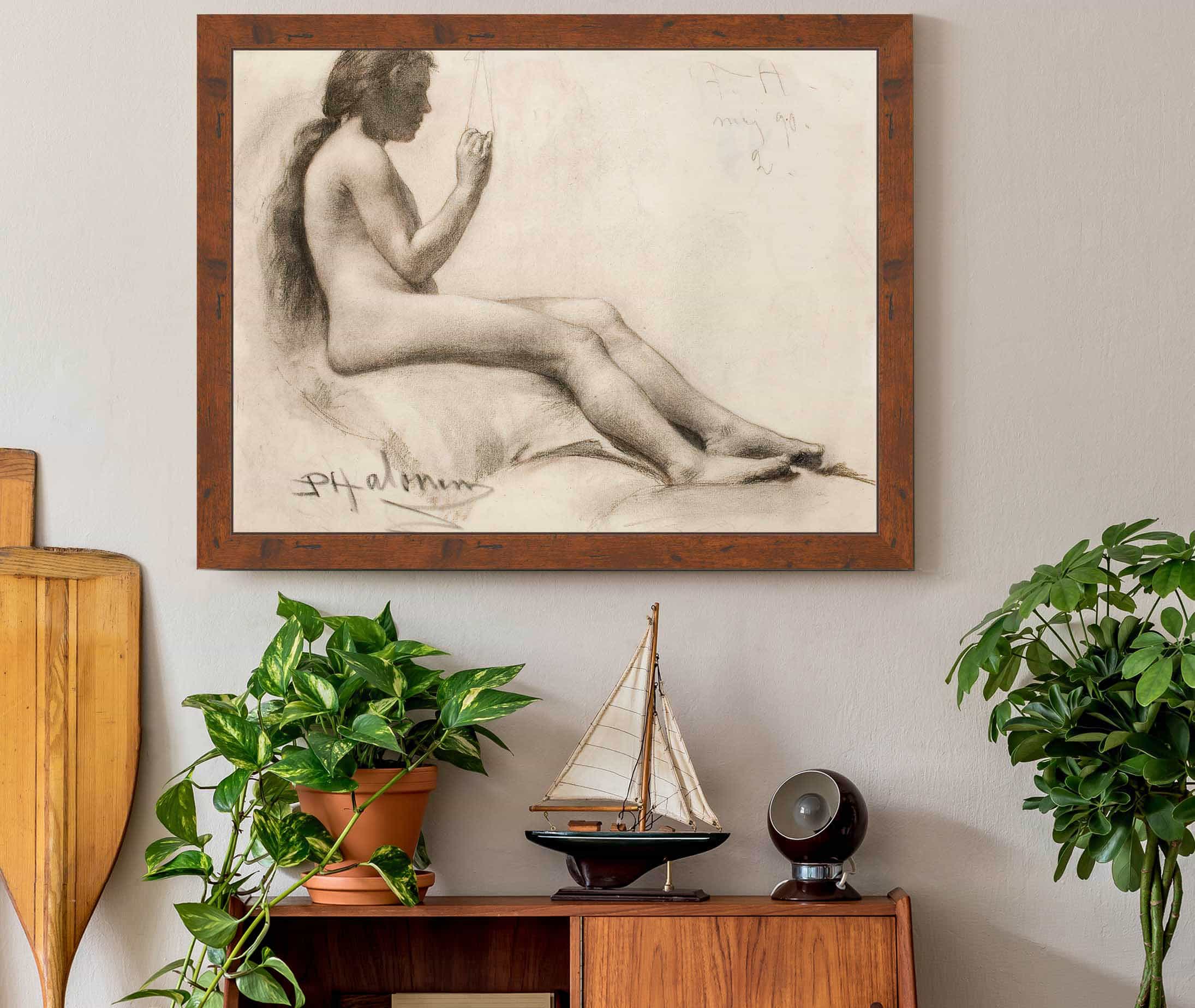Seated Female Model by Pekka Halonen