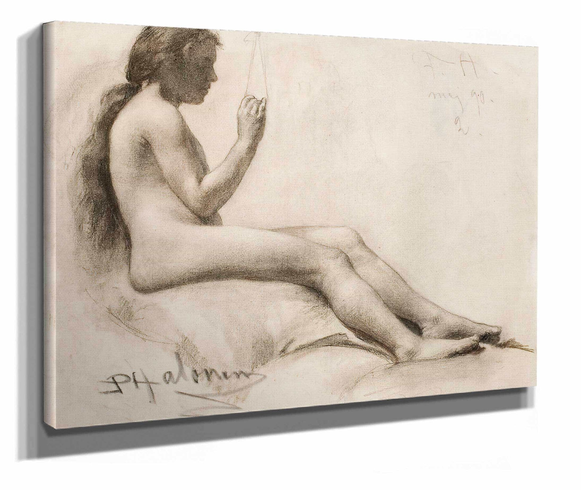 Seated Female Model by Pekka Halonen