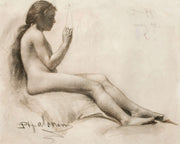 Seated Female Model by Pekka Halonen