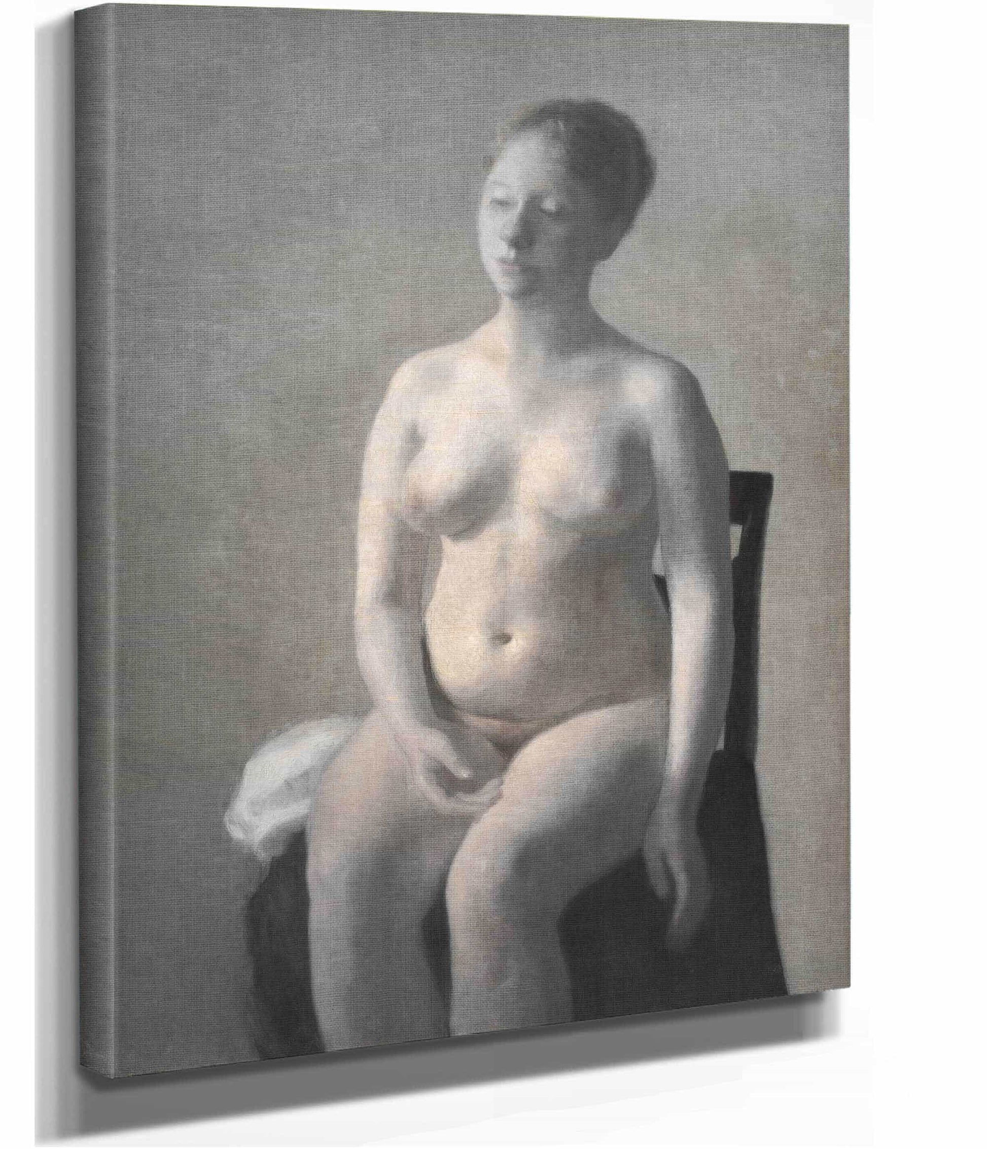 Seated Female Nude by Vilhelm Hammershoi