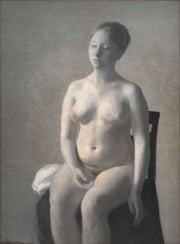 Seated Female Nude by Vilhelm Hammershoi