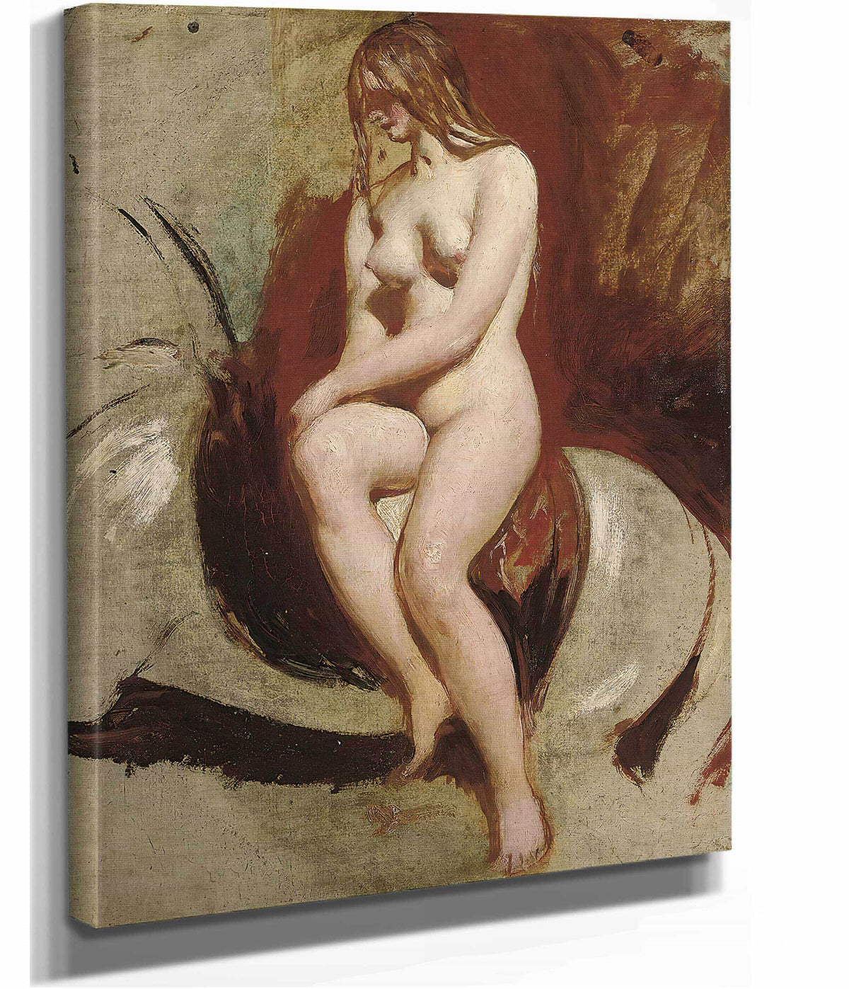 Seated Female Nude by William Etty