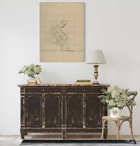 Seated Figure Study For A Vision Of Antiquity   by Pierre Puvis De Chavannes