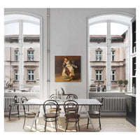 Seated Lady With A Book by Albert Von Keller