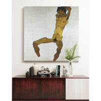 Seated Male Nude Self Portrait by Egon Schiele