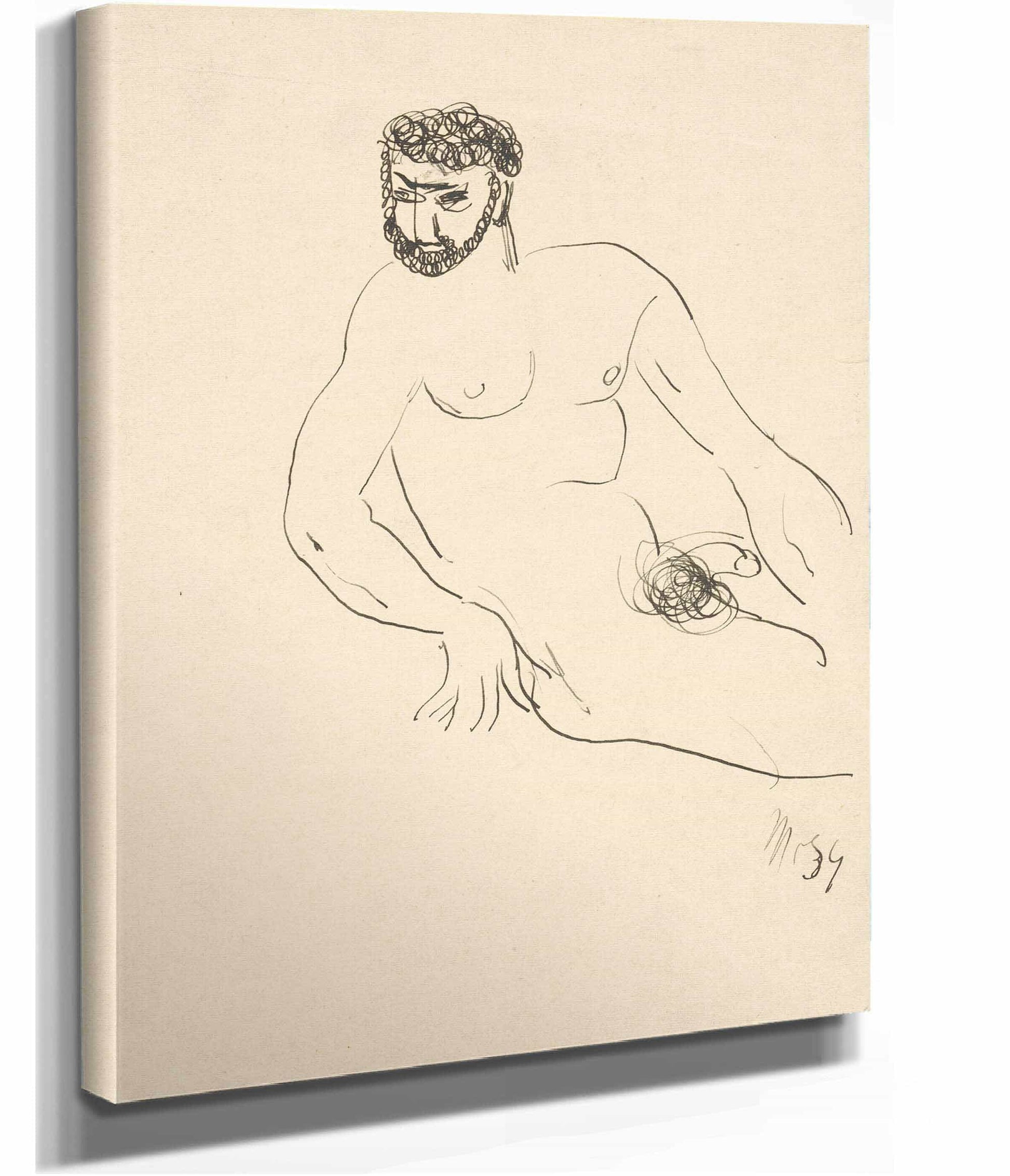 Seated Man by Cyprian Majernik