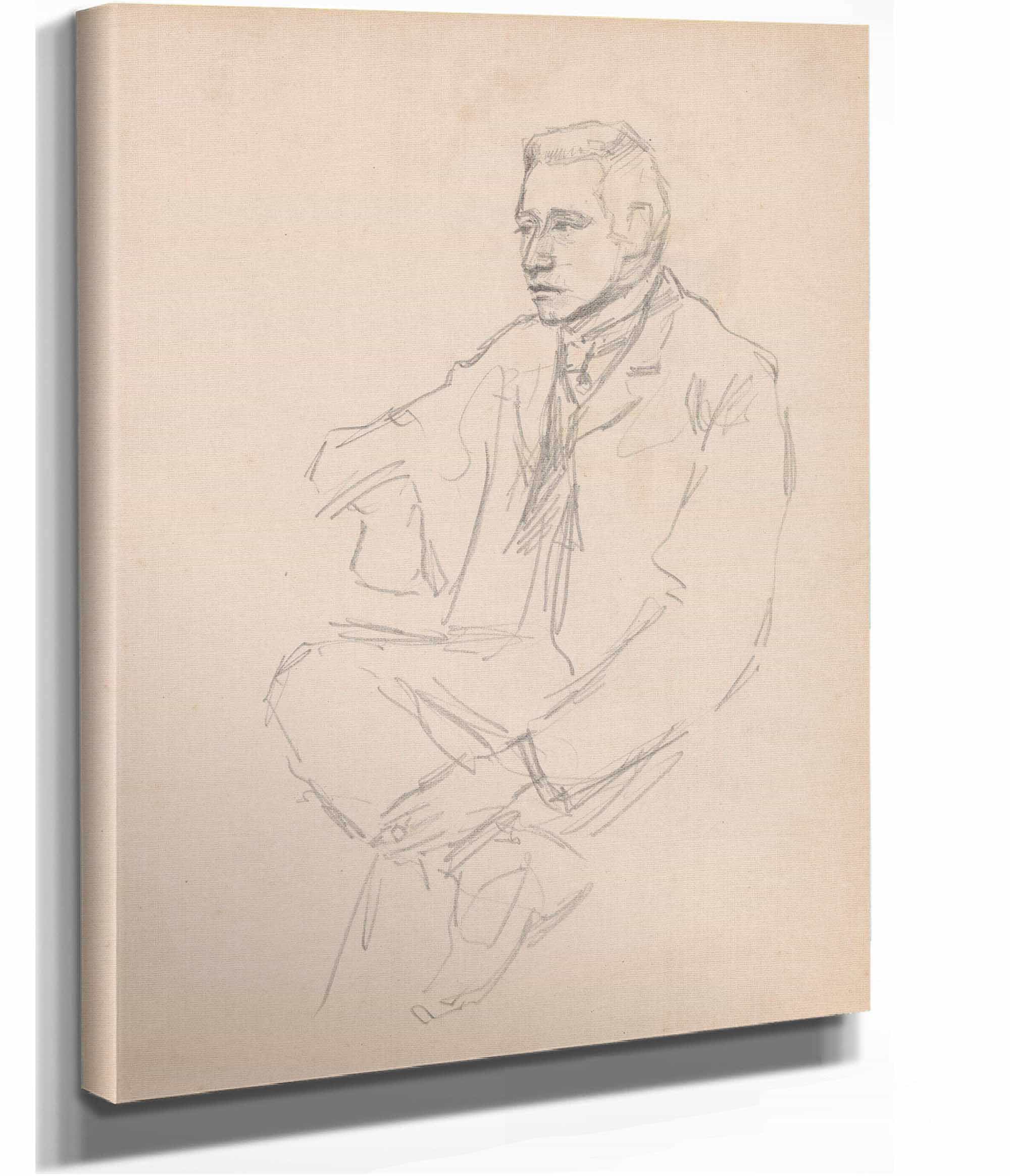 Seated Man by Jules Schmalzigaug