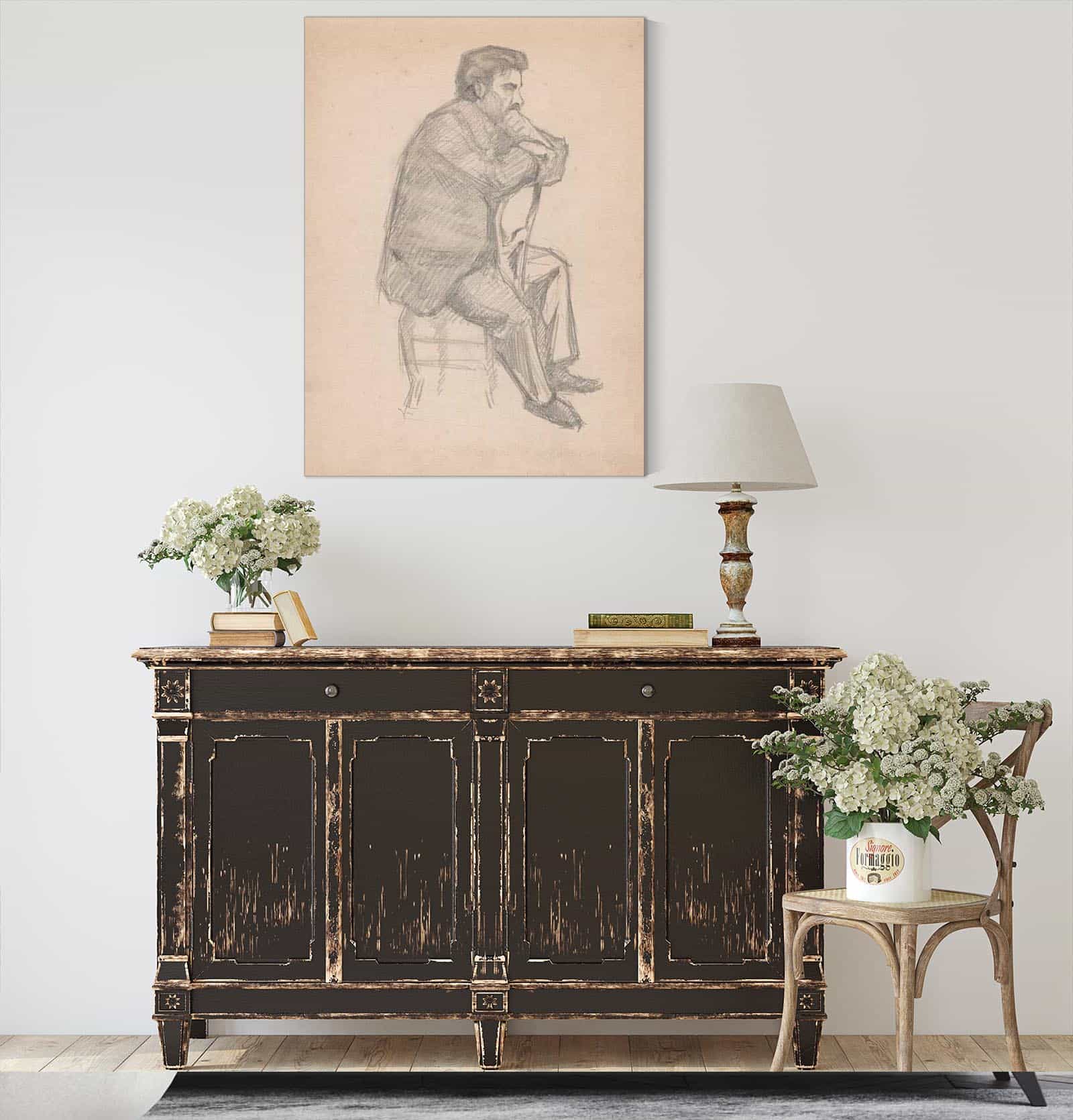 Seated Man by Jules Schmalzigaug