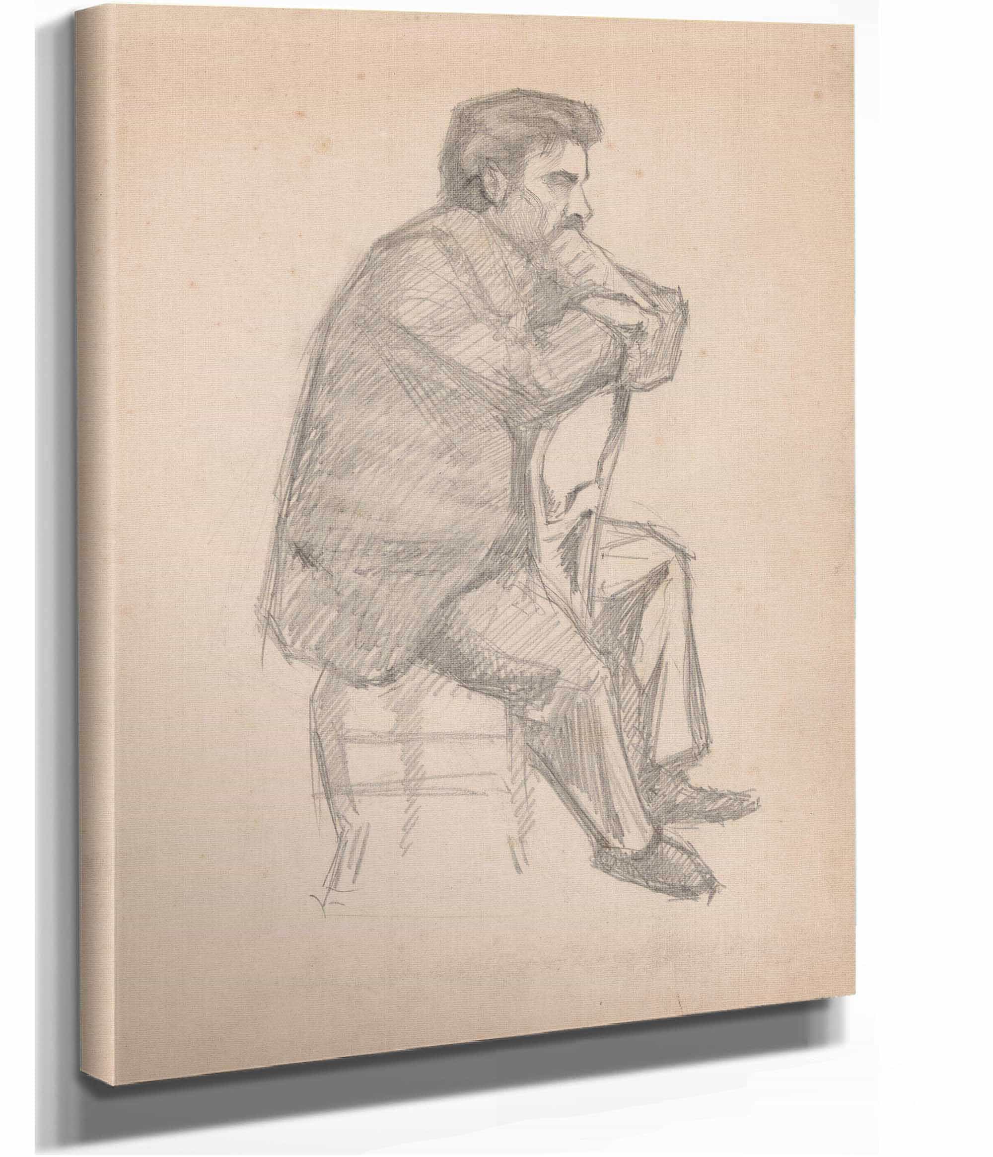 Seated Man by Jules Schmalzigaug