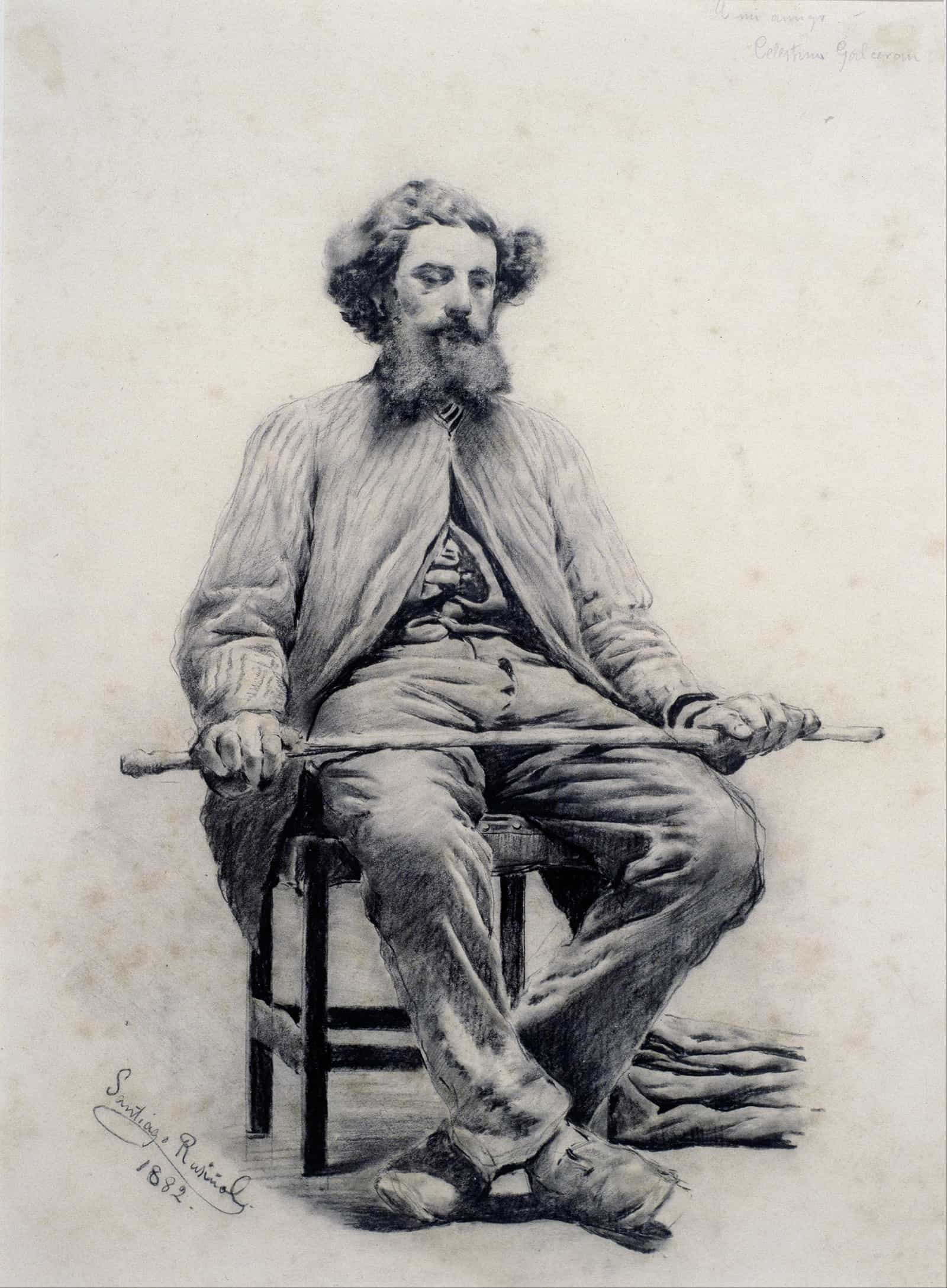 Seated Man by Santiago Rusinol