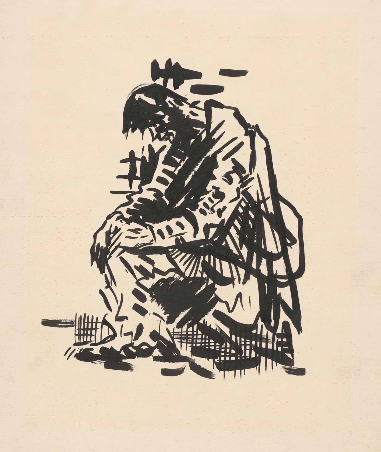 Seated Man Tired   by Arnold Peter Weisz Kubincan