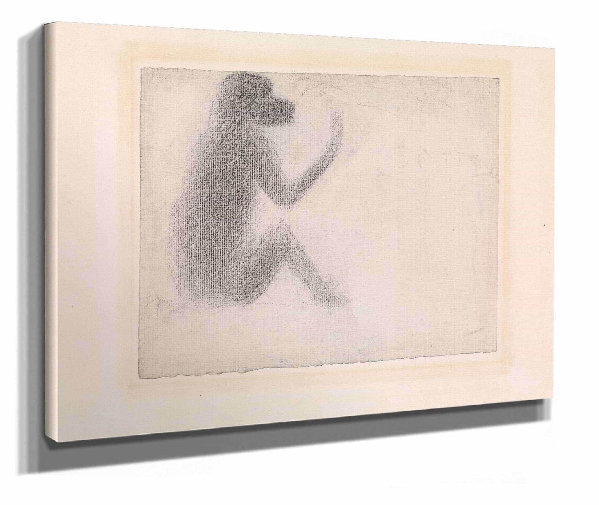 Seated Monkey by Georges Seurat