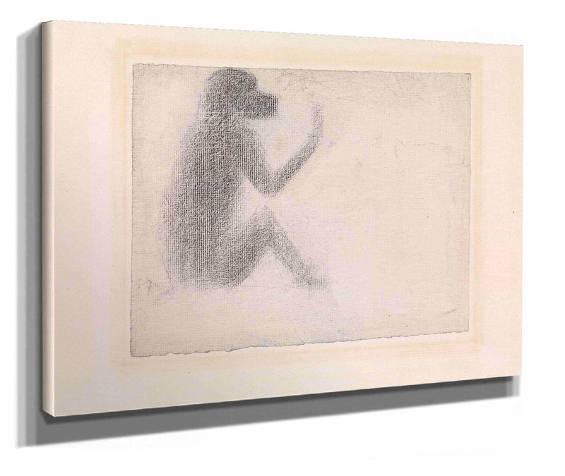 Seated Monkey by Georges Seurat