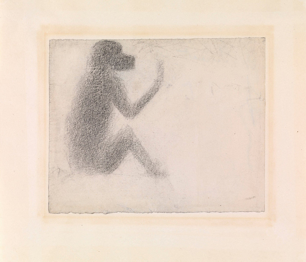 Seated Monkey by Georges Seurat
