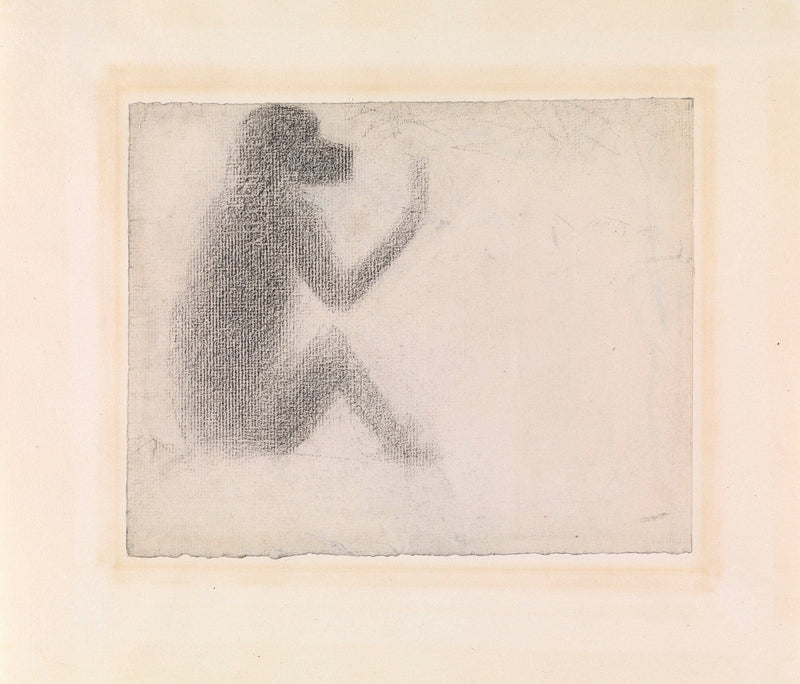 Seated Monkey by Georges Seurat