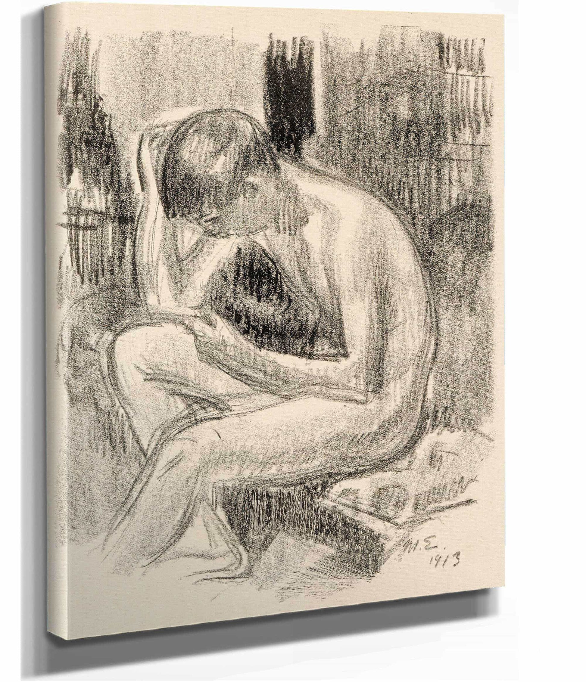 Seated Nude by Magnus Enckell