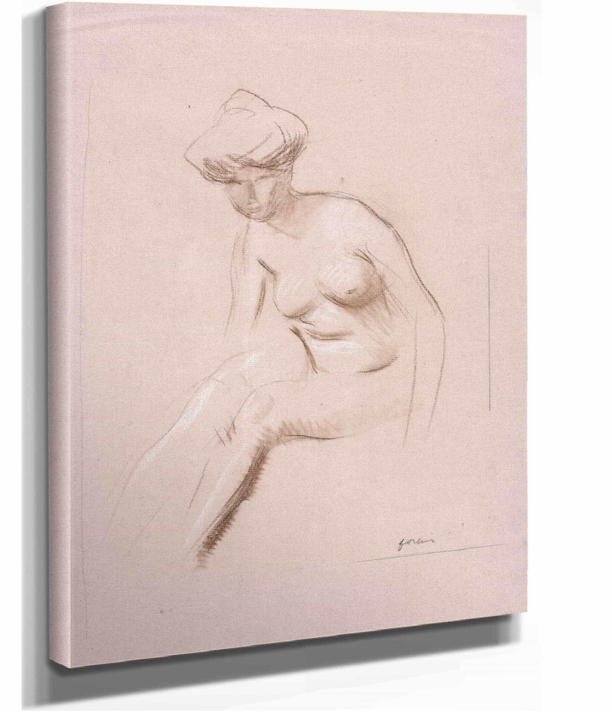 Seated Nude Fourth Quarter S Or First Third S by Jean Louis Forain