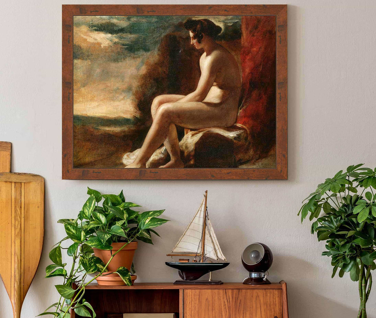 Seated Nude In A Landscape by William Etty